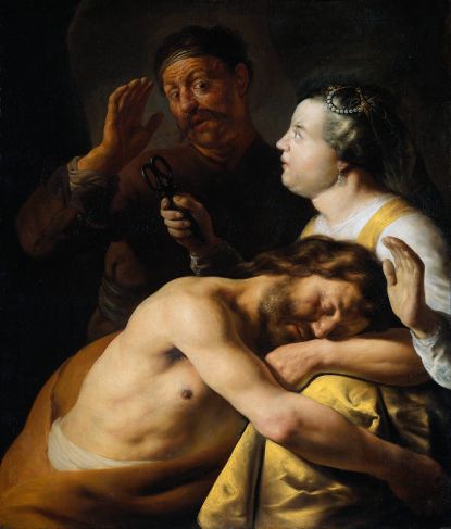 Rembrandt-Harmenszoon-van-Rijn-Samson-And-Delilah-2-Oil-Painting